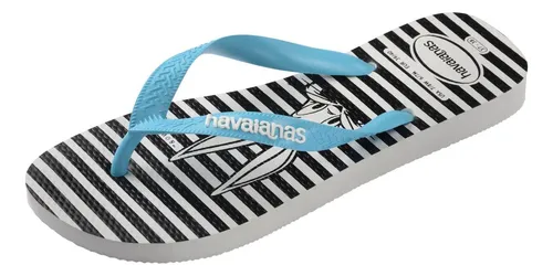 HAVAIANAS T WARNER LOGO FC  (BRANCO/AZUL)