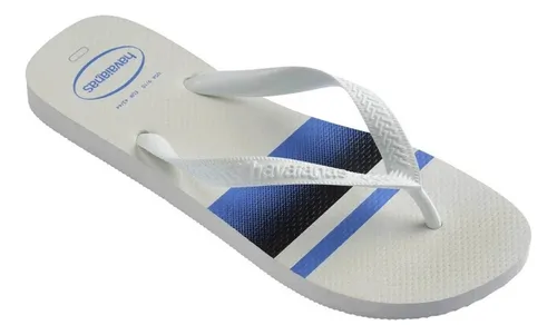 HAVAIANAS TOP BASIC FC  (BRANCO/AZUL)